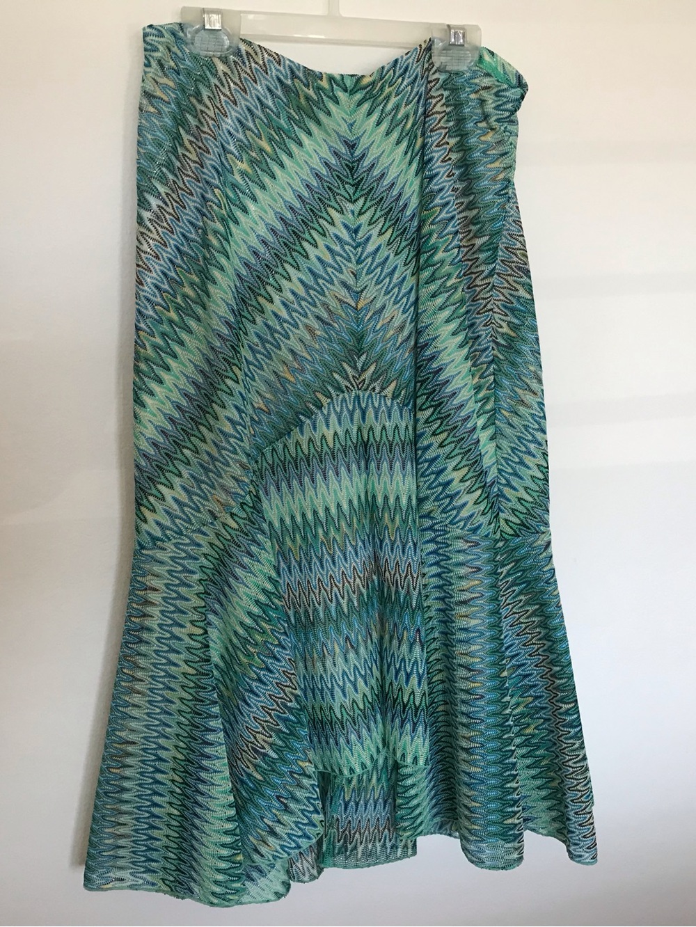 New York & Company  Women's Skirt Size S High Low Geometric Zigzag Skirt